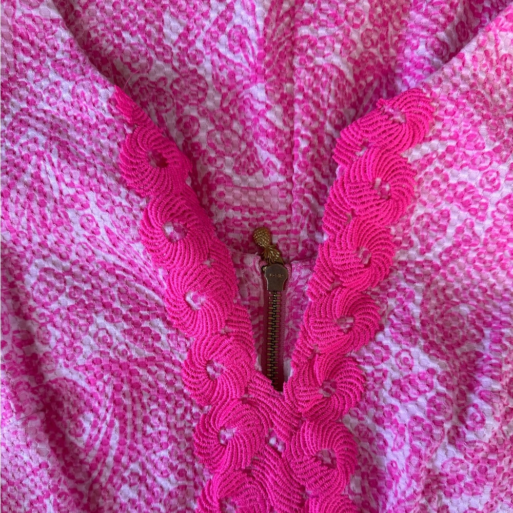 Lilly Pulitzer Target See Ya Later Pink Shift Dress Small 6 Spring Summer Preppy - Picture 5 of 6